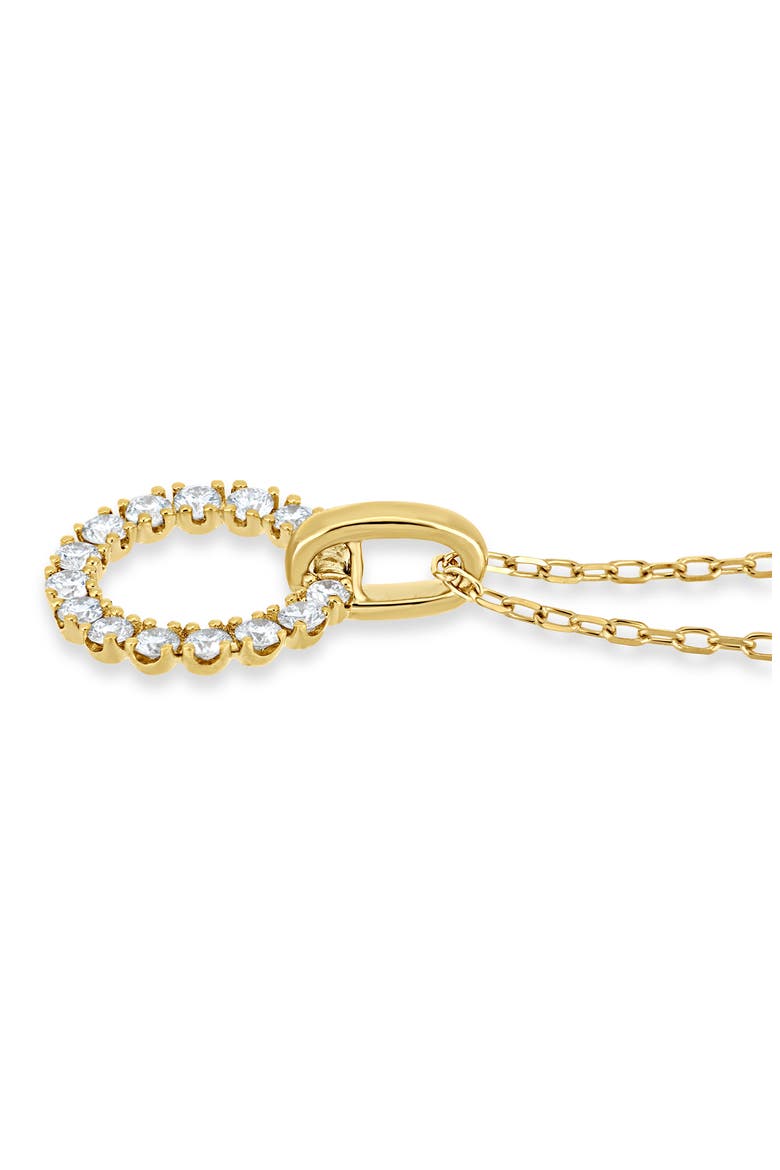 Audrey 18k Gold Diamond Pendant Necklace, Alternate, color, 18KY