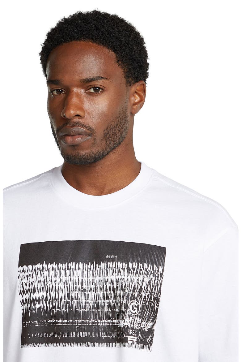 Loose Fit Photo Print Organic Cotton Graphic T-Shirt, Alternate, color, WHITE