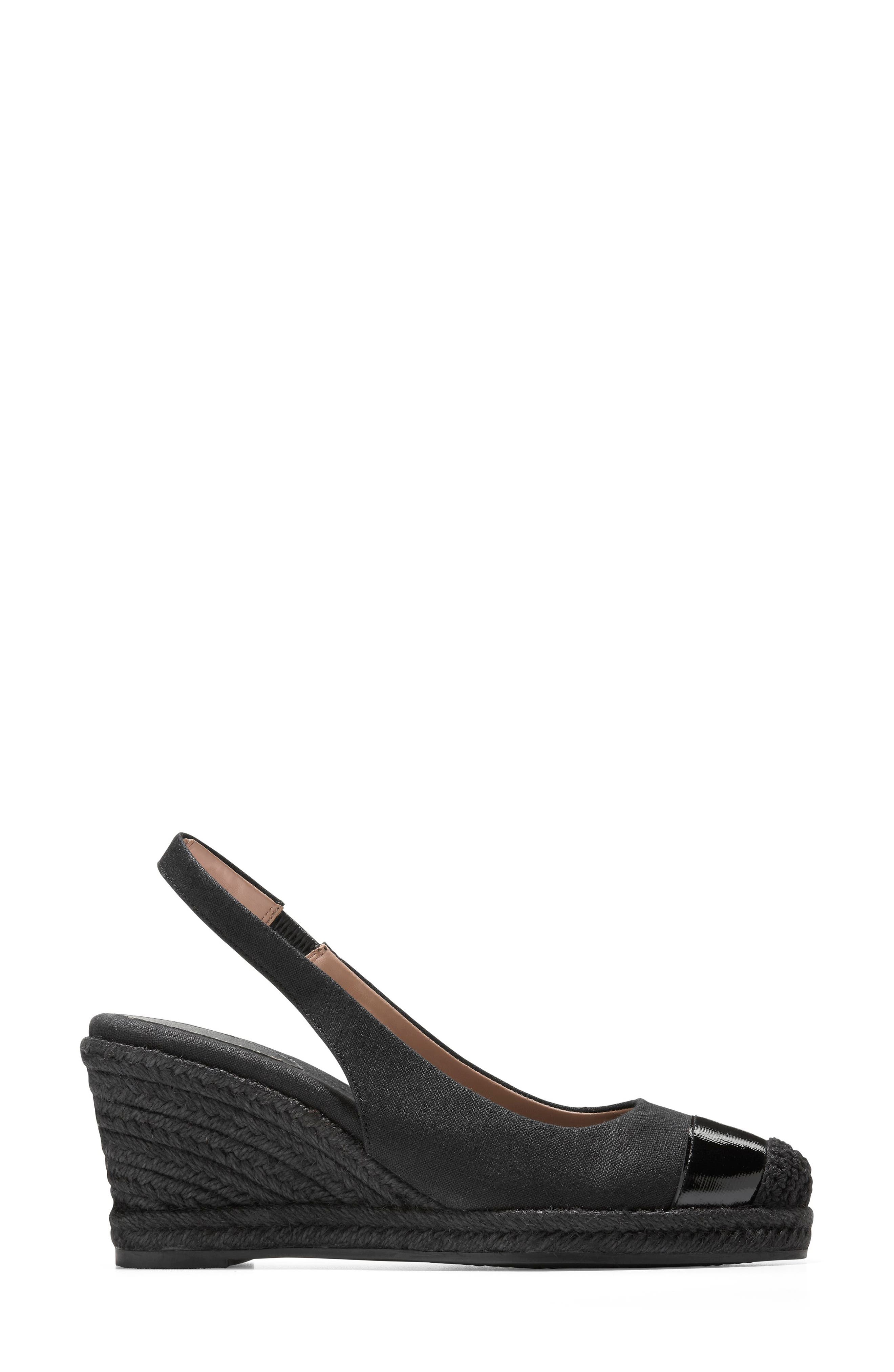 Cole Haan Cloudfeel Espadrille Wedge Slingback, Alternate, color, 