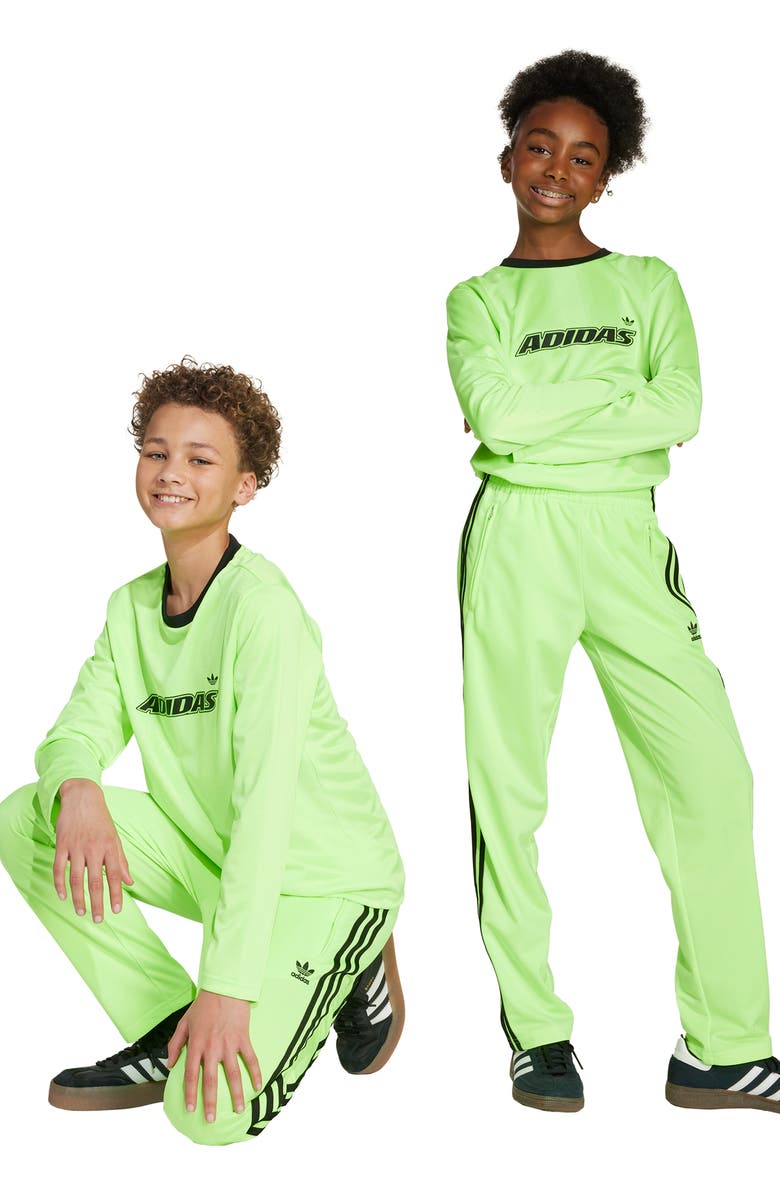 adidas Kids' Firebird Recycled Polyester Track Pants, Alternate, color, Signal Green