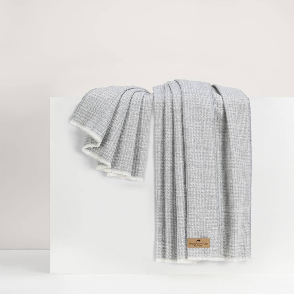 Lands Downunder Sutton Plaid Throw In Gray
