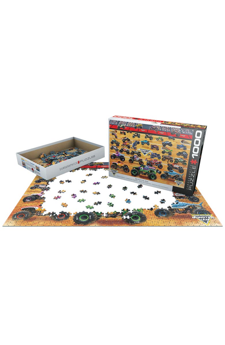 Eurographics Monster Jam Truck Lineup 1000Piece Puzzle, Adult, Alternate, color, Multicolored