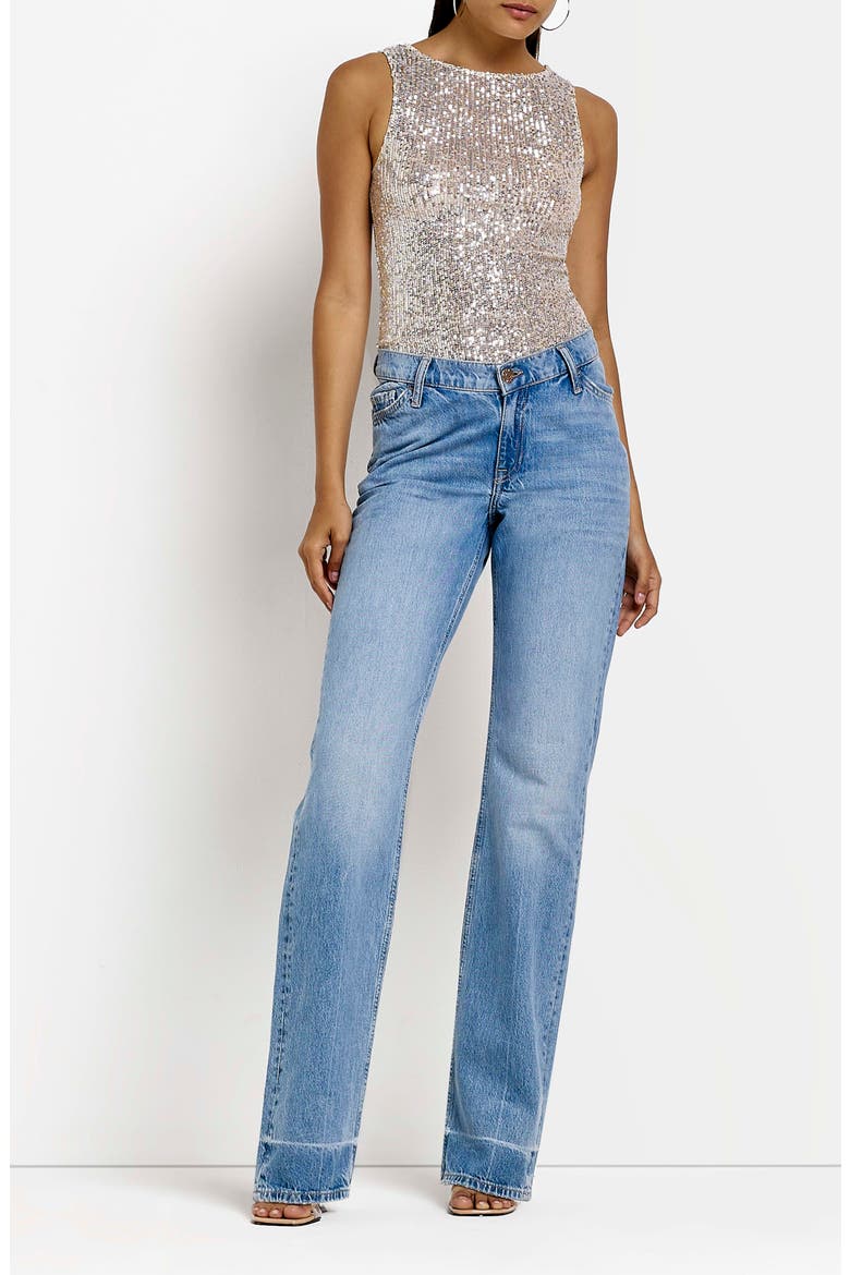 Sequin Tank Top, Alternate, color, SILVER