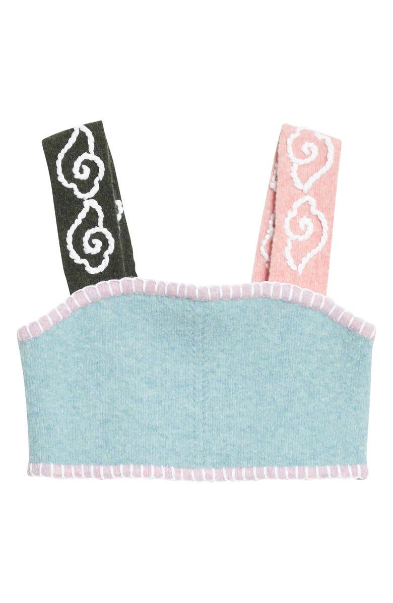 YanYan Cloud Knit Wool Blend Crop Top, Alternate, color, 