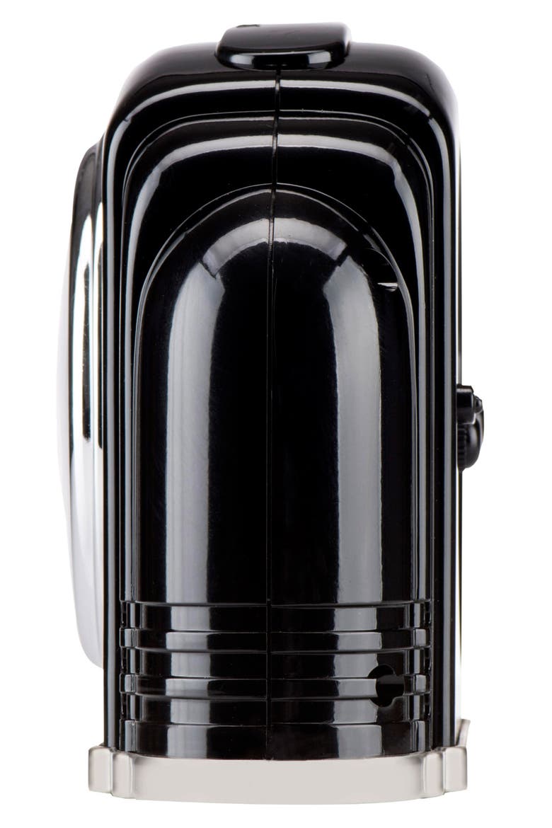Art Deco Analog Alarm Clock, Alternate, color, BLACK