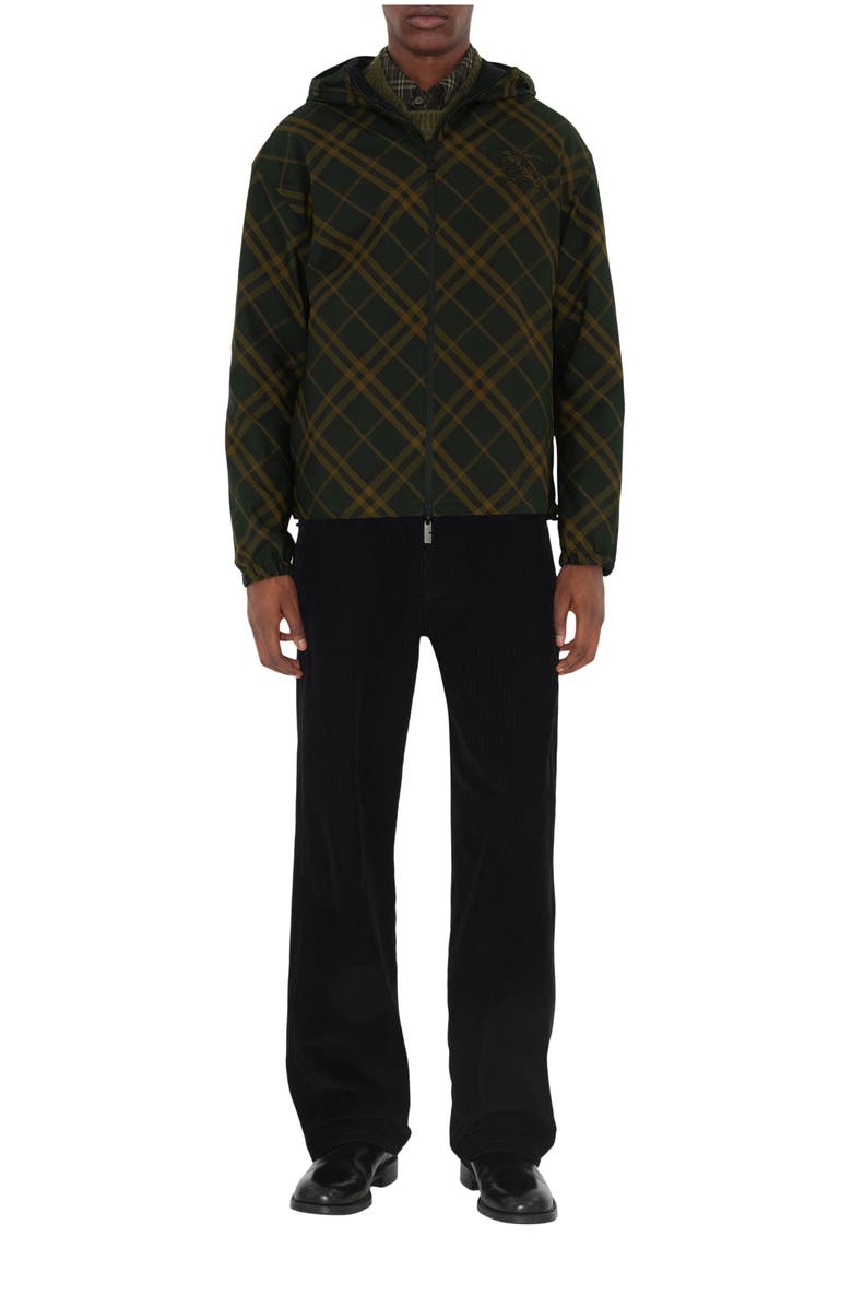 Burberry Reversible Check Hooded Jacket, Main, color, 