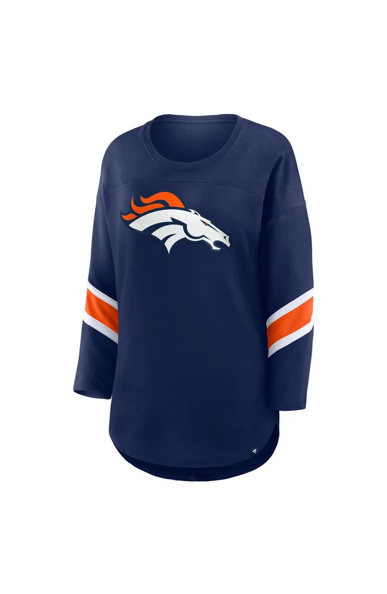 FANATICS Women's Fanatics  Navy Denver Broncos Redzone 3/4-Sleeve T-Shirt, Alternate, color, Navy