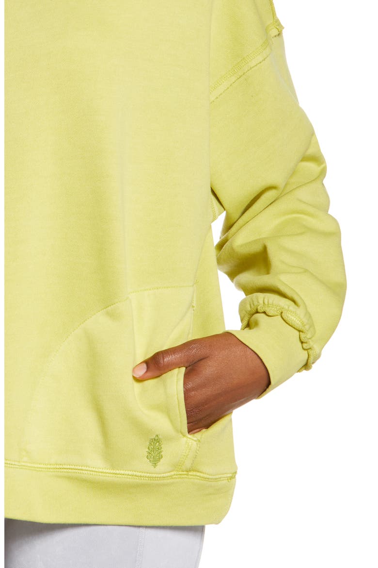 Free People FP Movement Metti Crewneck Sweatshirt, Alternate, color, ACACIA