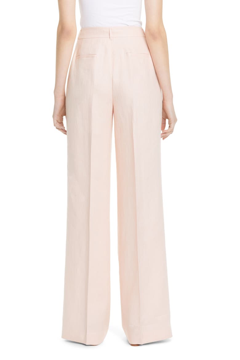 Dalton Wide Leg Linen Pants, Alternate, color, MACAROON