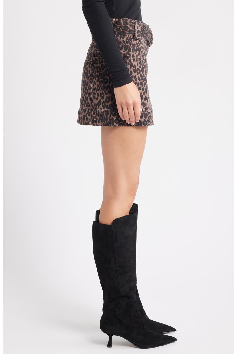 Deanna Belted Skirt, Alternate, color, BROWN NALA