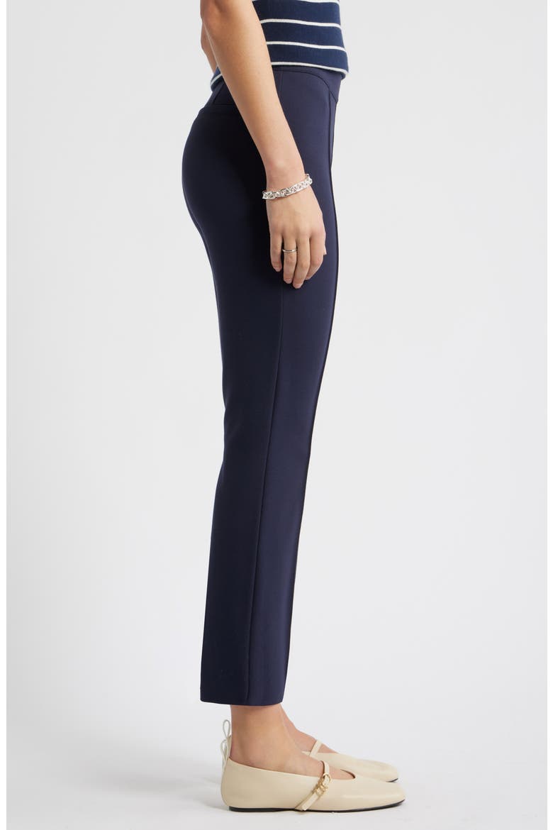 Pull-On Stretch Ponte Kick Flare Leg Pants, Alternate, color, NAVY NIGHT