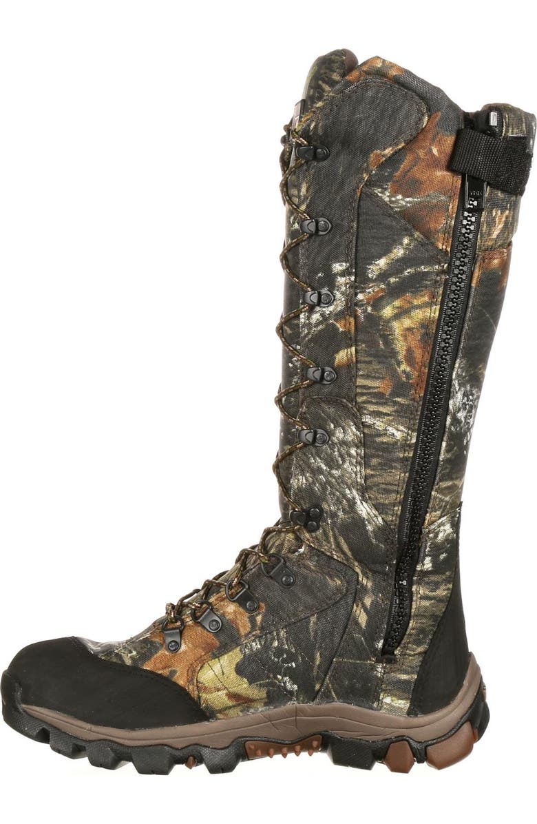 Rocky Waterproof Snake Boot, Alternate, color, Mossy Oak Break Up