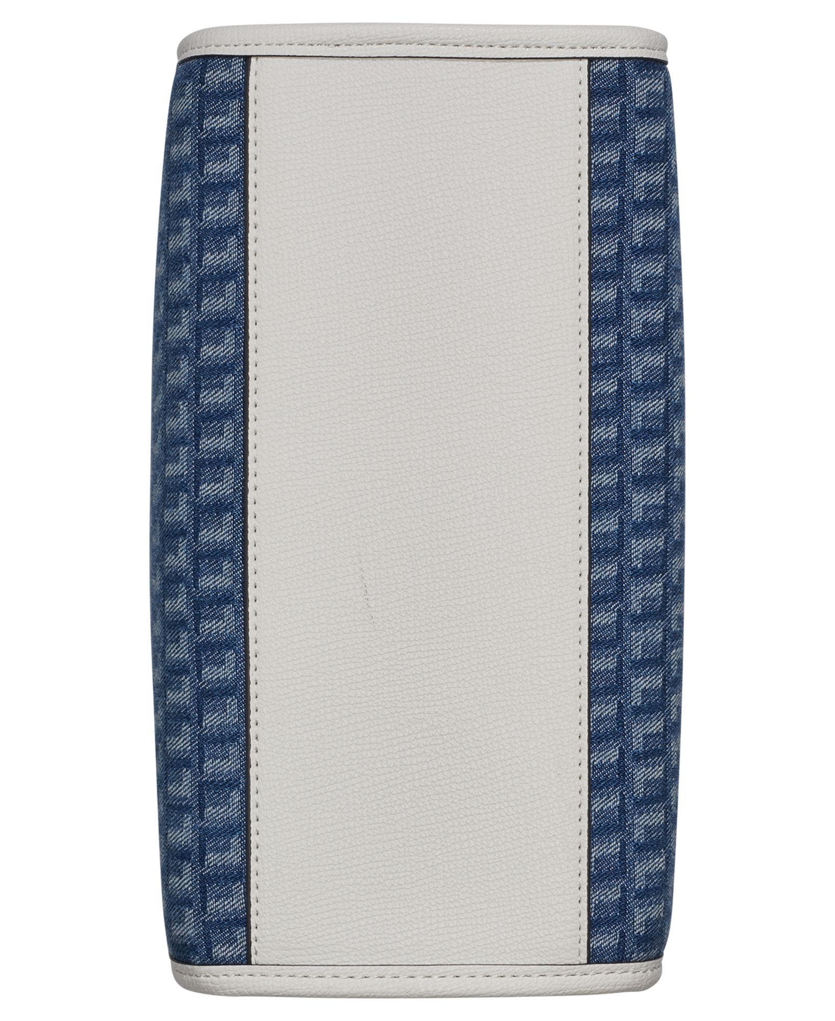 Kristina Denim Jacquard Tote, Alternate, color, Denim/White