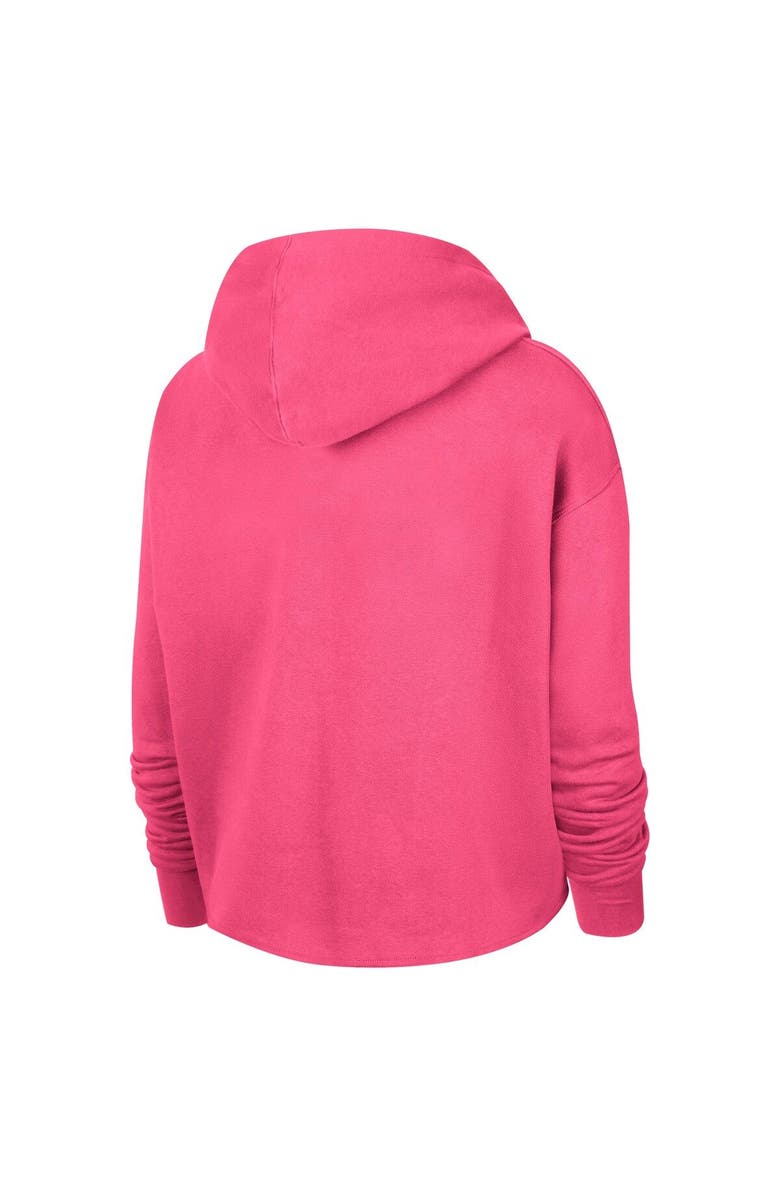 Nike Women's Nike Pink San Antonio Spurs 2021/22 City Edition Essential Logo Cropped Pullover Hoodie, Alternate, color, 