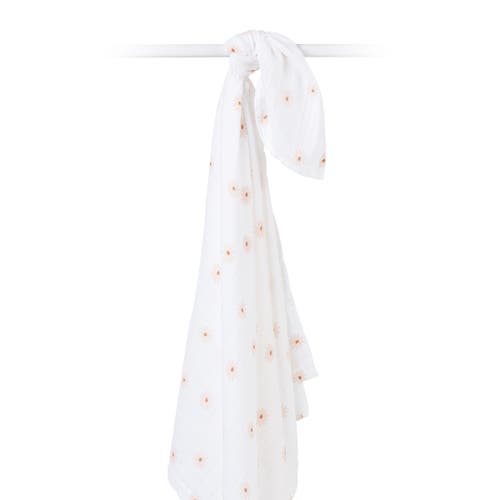 Lulujo Cotton Muslin Swaddle In Daisies