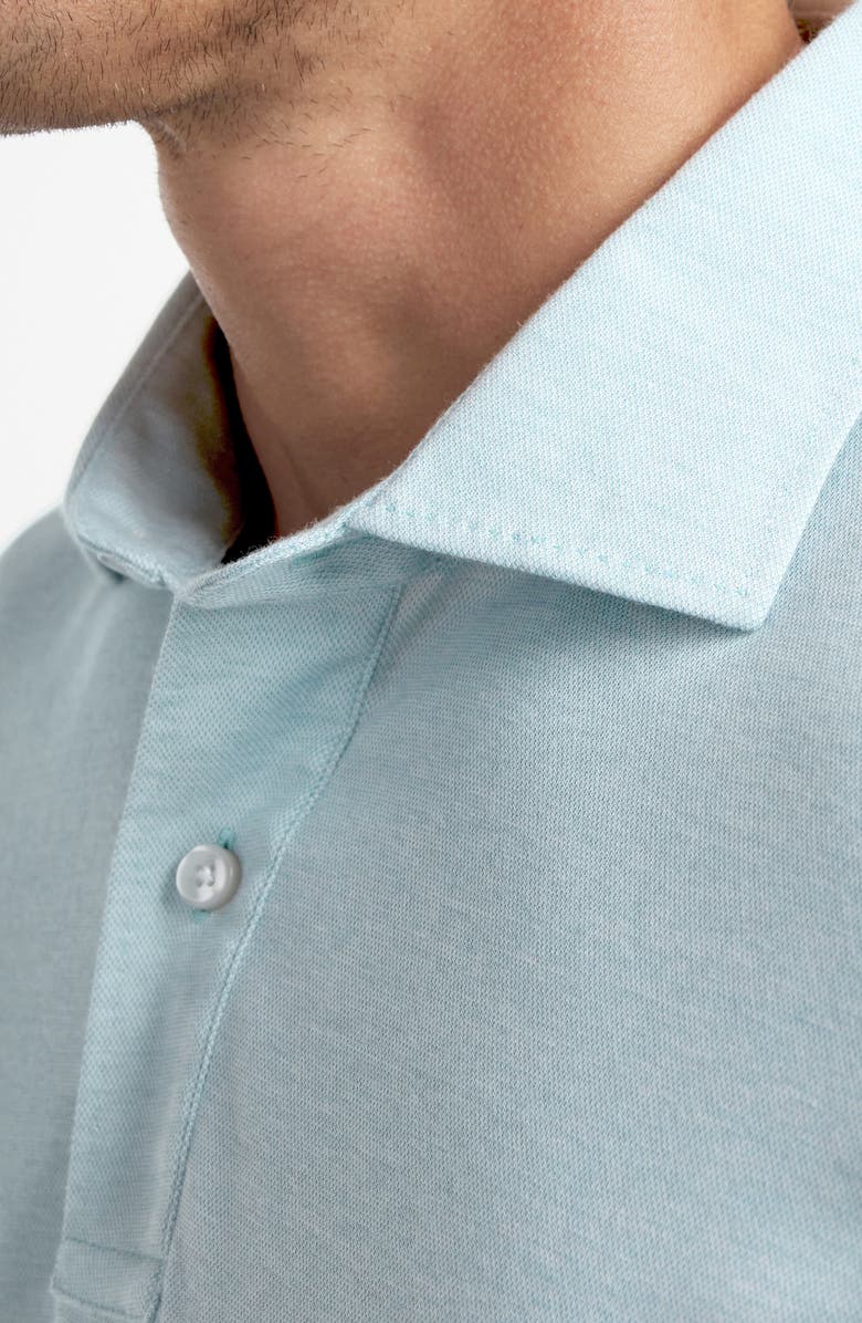 David Donahue Connery Cotton Polo, Alternate, color, Beach Glass