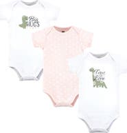 Hudson Baby Essential Three-Piece Set of Cotton Bodysuits