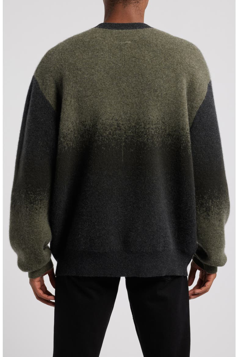 Downing Oversize Wool & Cashmere Sweater, Alternate, color, GREENMULT