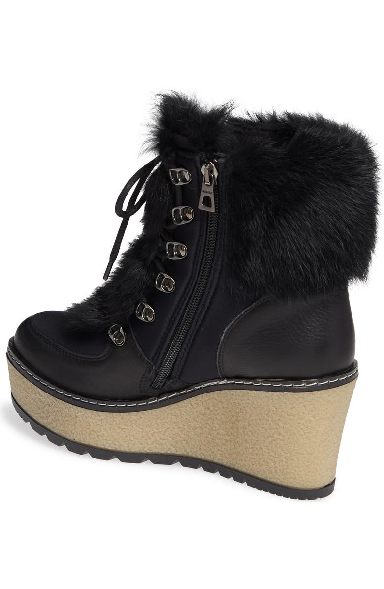 Rudsak Torres Waterproof Genuine Rabbit Fur Trim Boot, Alternate, color,