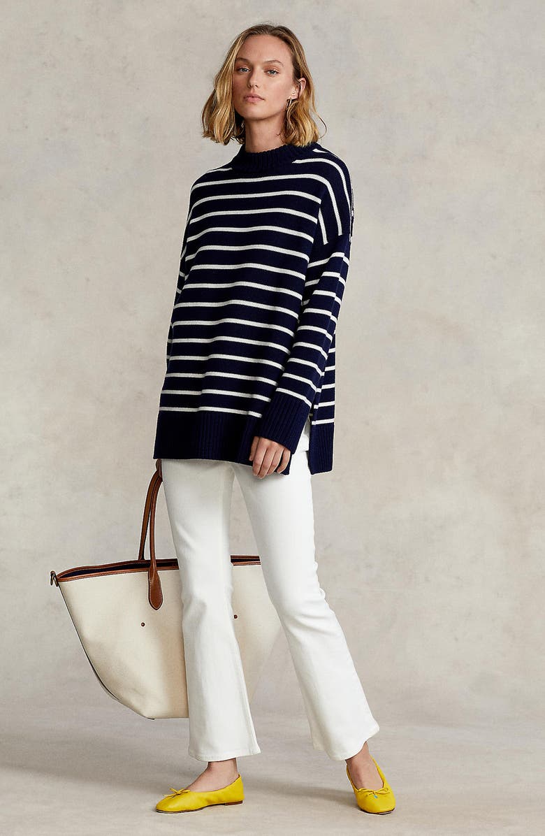 Polo Ralph Lauren Stripe Merino Wool Sweater, Alternate, color,