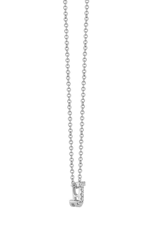 Bony Levy Diamond Pavé Initial Pendant Necklace In 18k White Gold - J