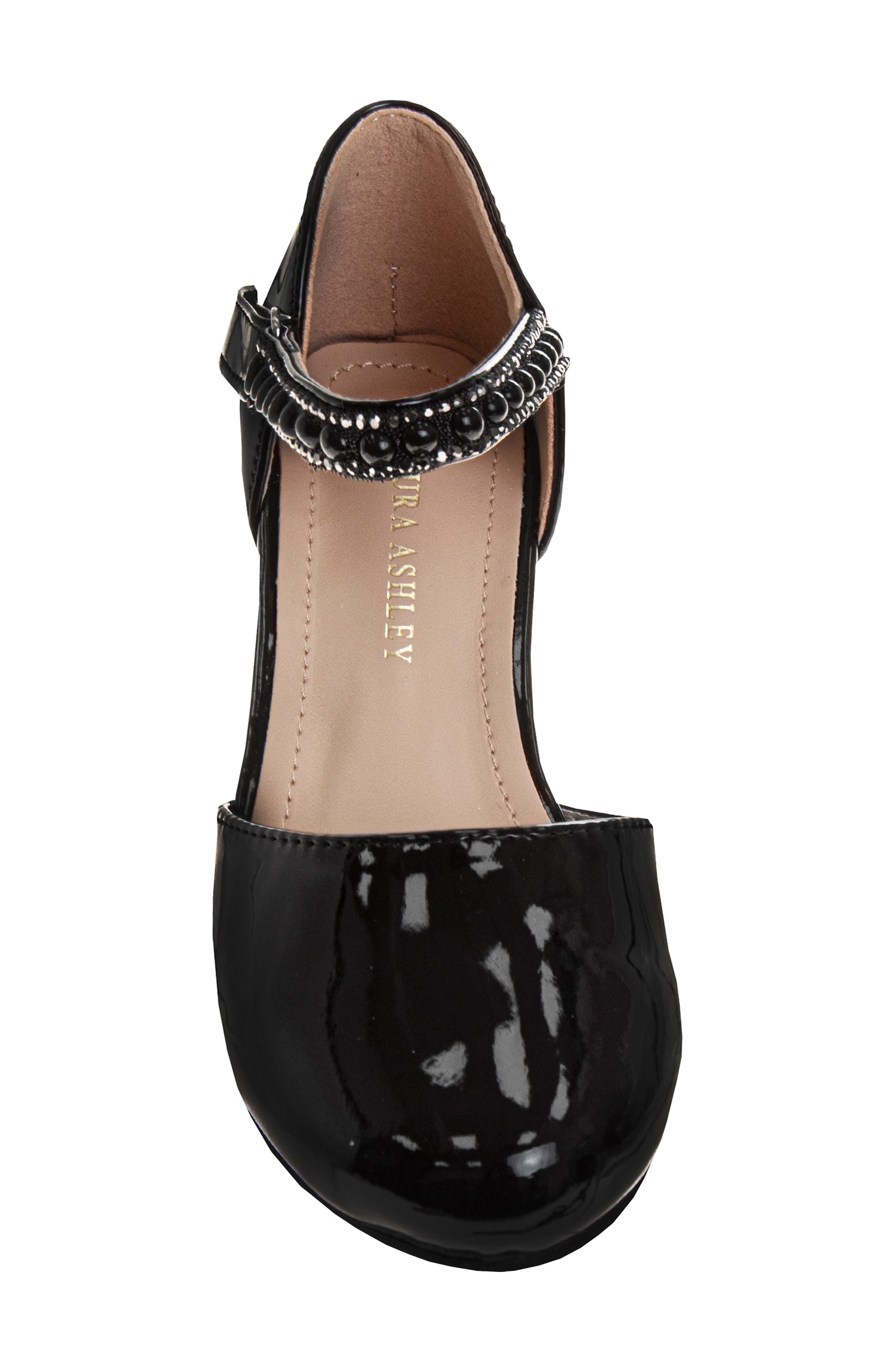 Kids' Rhinestone Pump, Alternate, color, BLACK PATENT