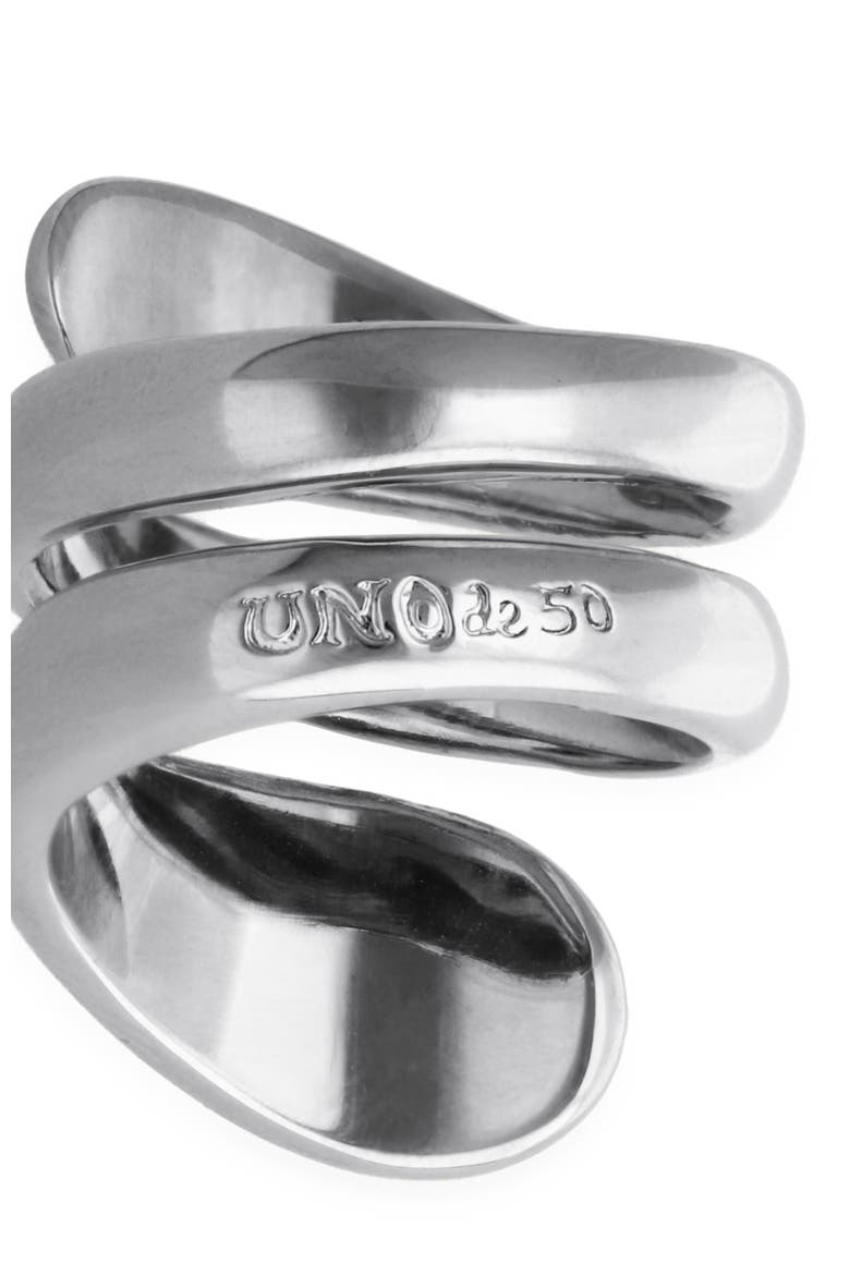 Triple Spiral Statement Ring in Silver tone, Alternate, color, Silver