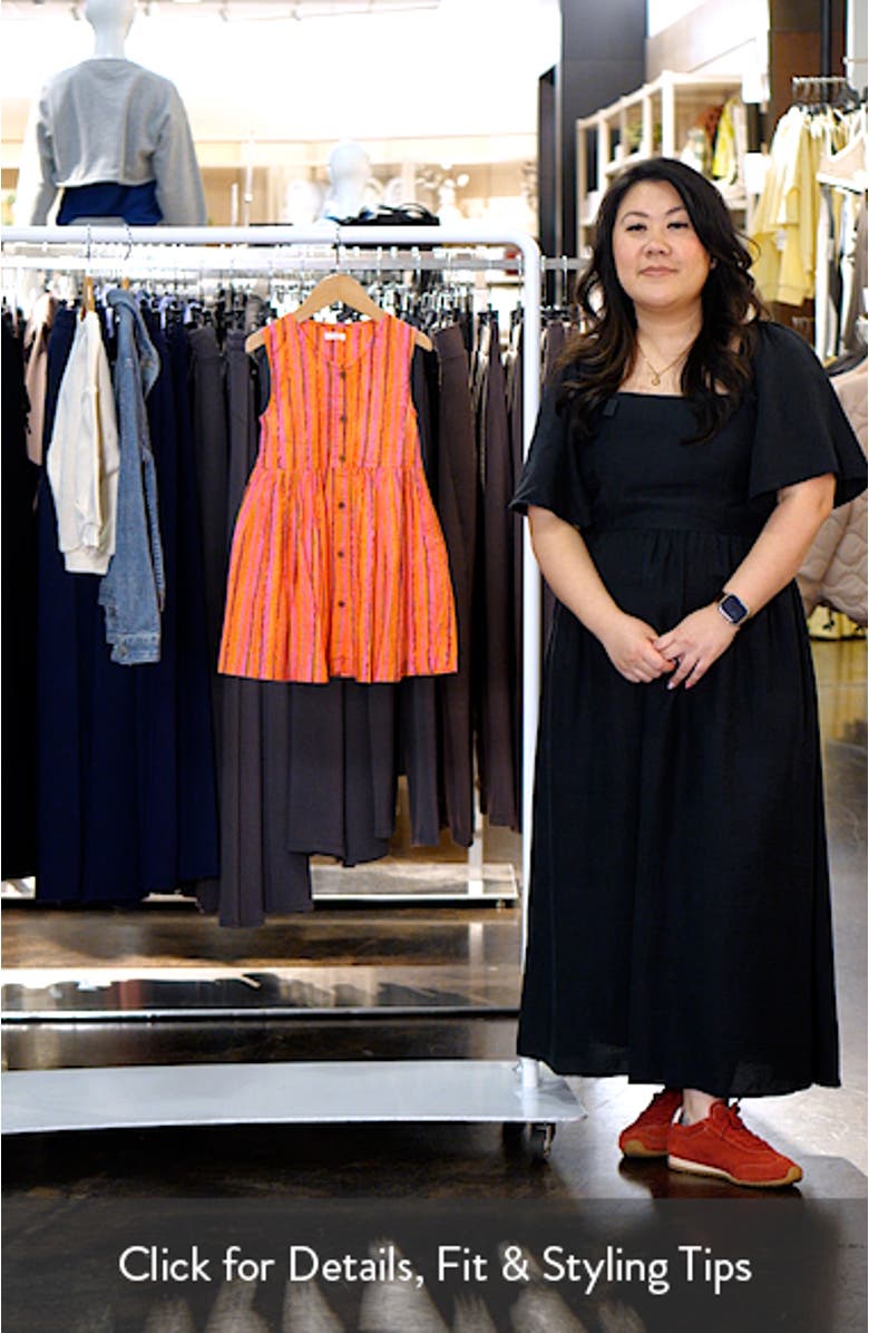 Kids' Stripe Cotton Seersucker Dress, sales video thumbnail