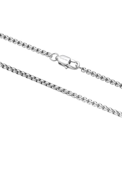 Van Heusen Rectangular Bar Pendant Necklace In Silver