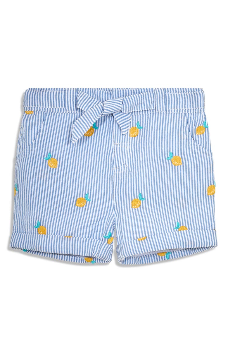 JOJO MAMAN BEBE Embroidered Top & Lemon Shorts Set, Alternate, color, 