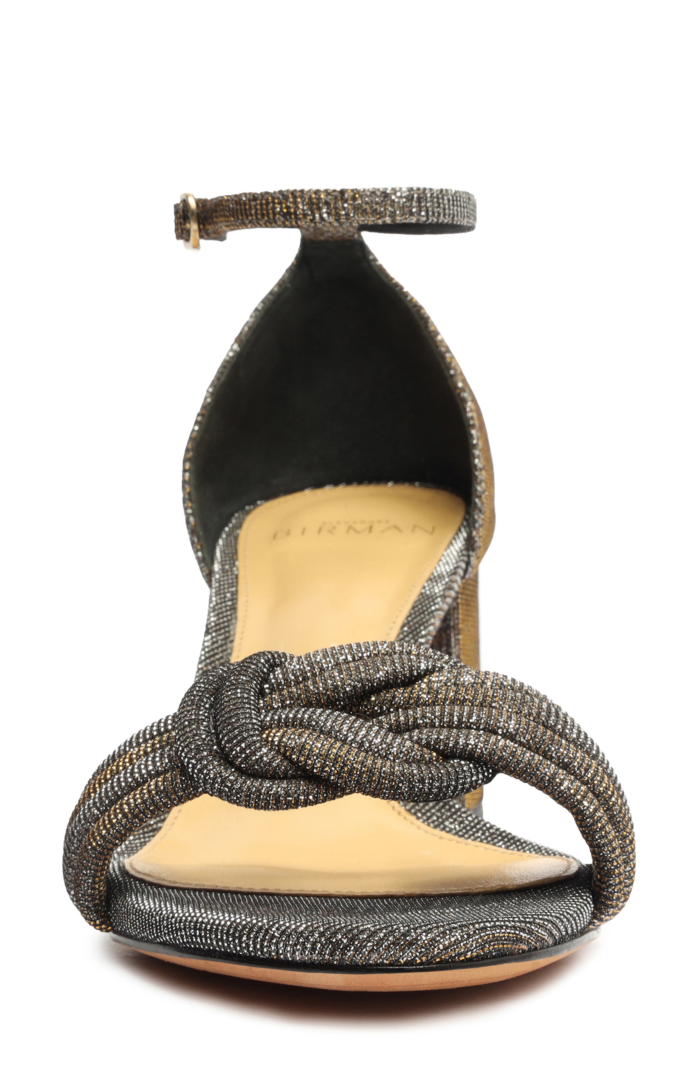 Alexandre Birman Vicky Metallic Block Heel Sandal, Alternate, color, Stellar