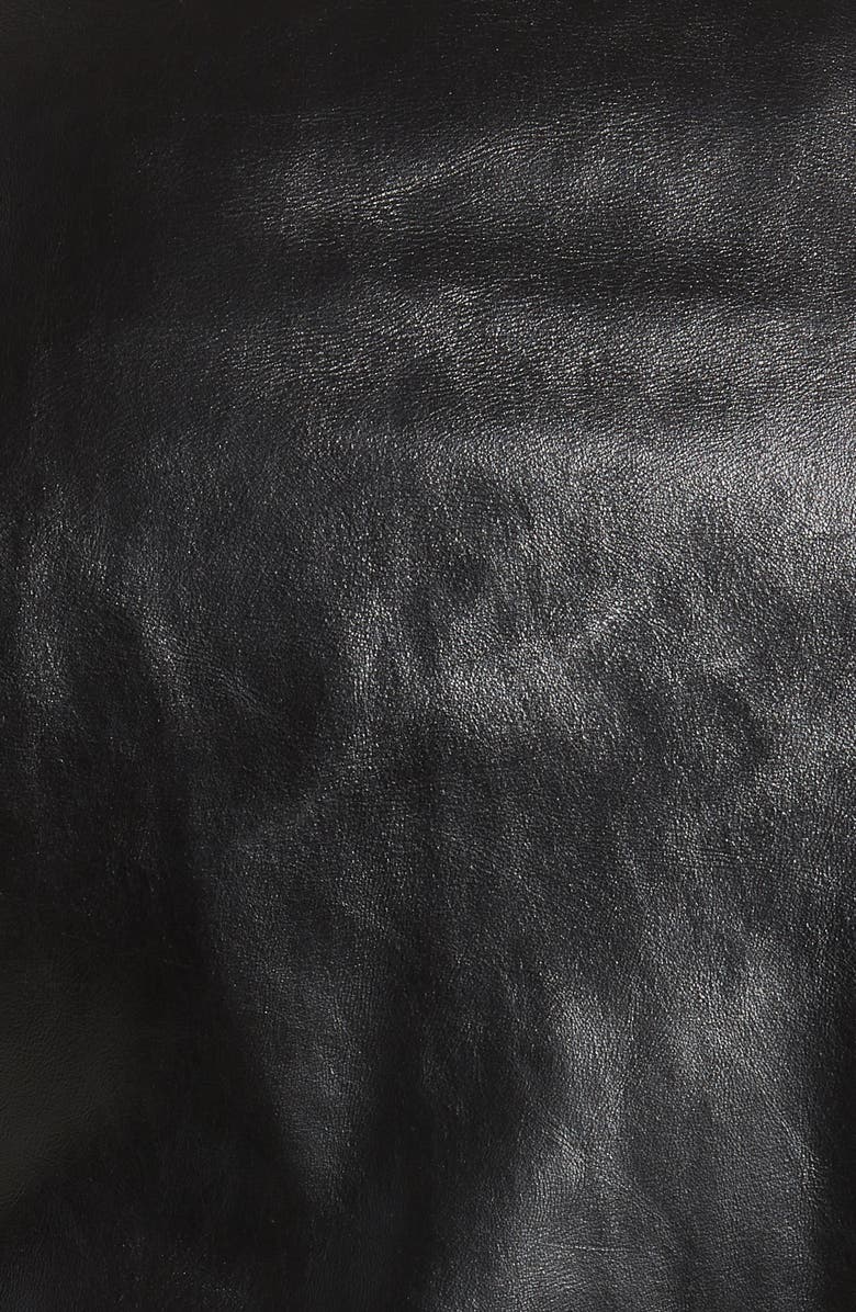 Schott NYC Waxy Cowhide Leather Motorcycle Jacket, Alternate, color, 