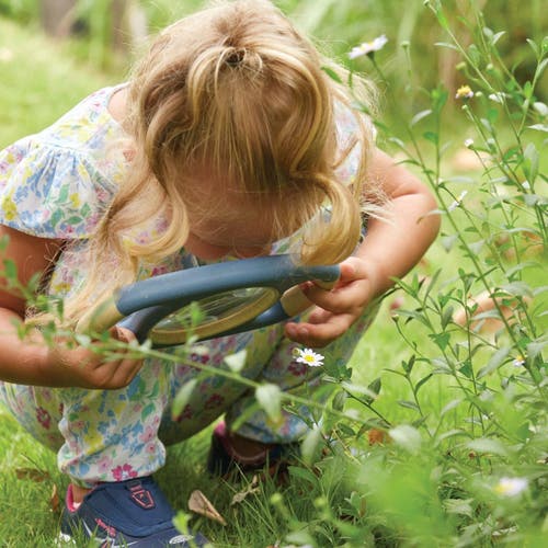 Kaplan Early Learning Company All-weather Two-handed Magnifier In Blue