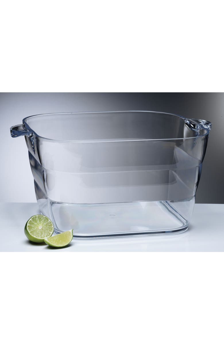 PRODYNE Big Square Party Beverage Tub, Clear, Alternate, color, Clear