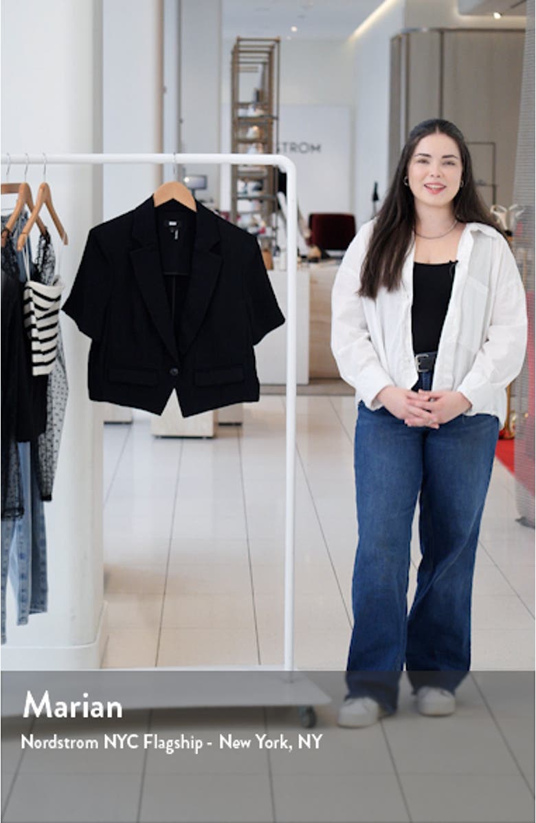 Short Sleeve Crop Blazer, sales video thumbnail