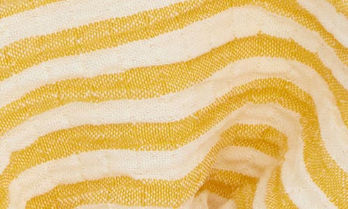 Tasha Assorted 2-pack Faux Pearl Stripe Scrunchies In Blue Yellow
