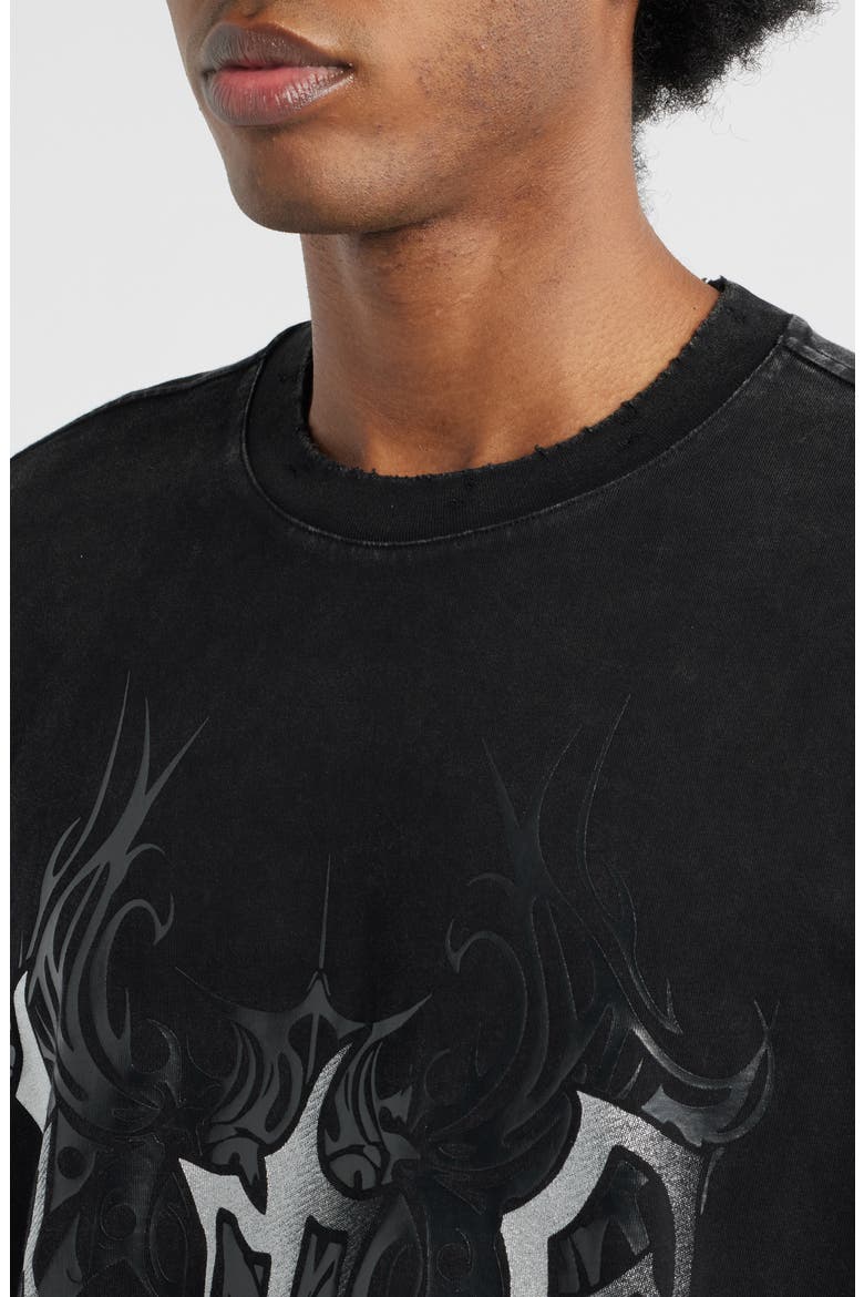 Colin Cyber Sigilism Oversize Graphic T-Shirt, Alternate, color, BLACK CYBER SIGILISM