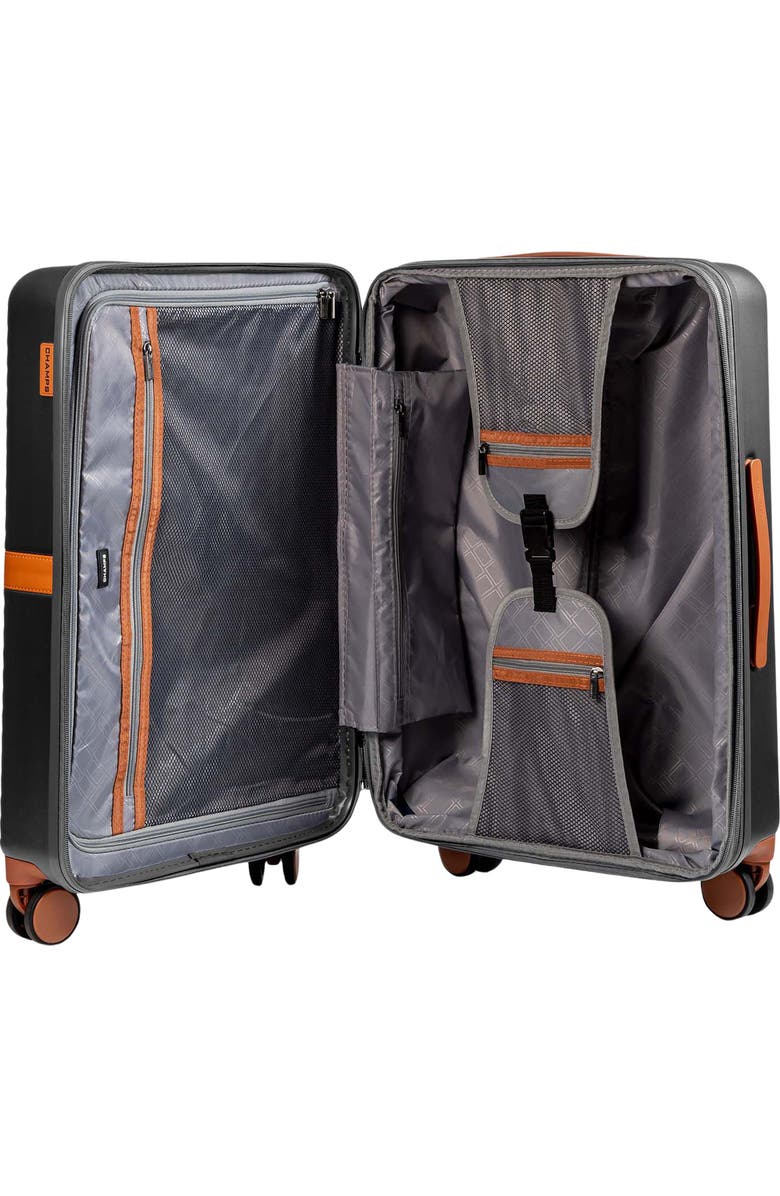 CHAMPS Vintage II 24-Inch Hardside Spinner Luggage, Alternate, color, Dark Grey