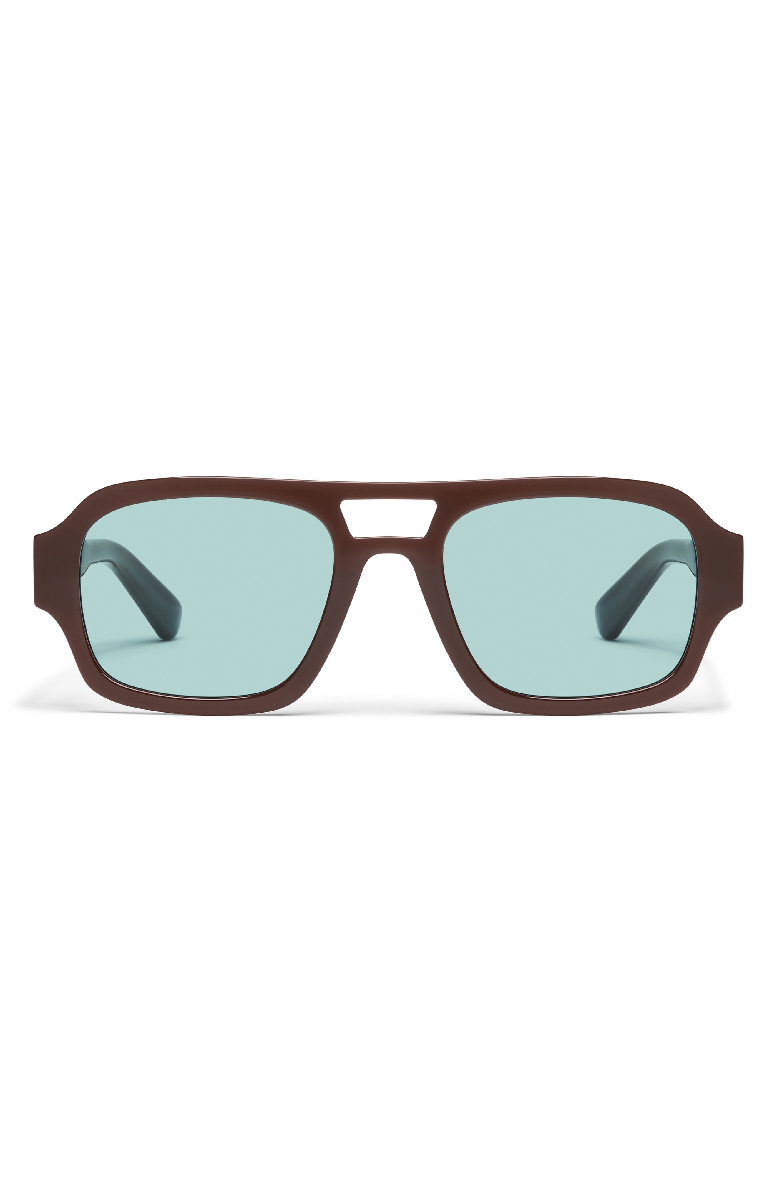 DARK BROWN/ AQUA