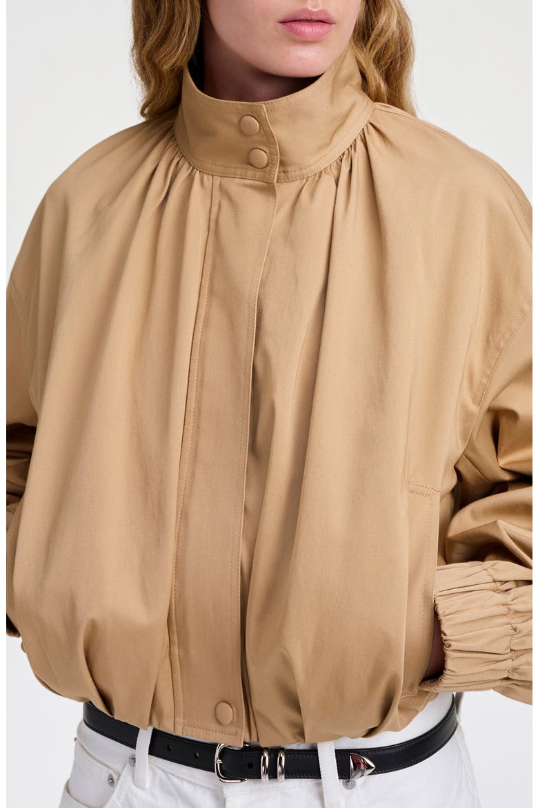 Amlie Bomber Jacket, Alternate, color, LIGHT BARK
