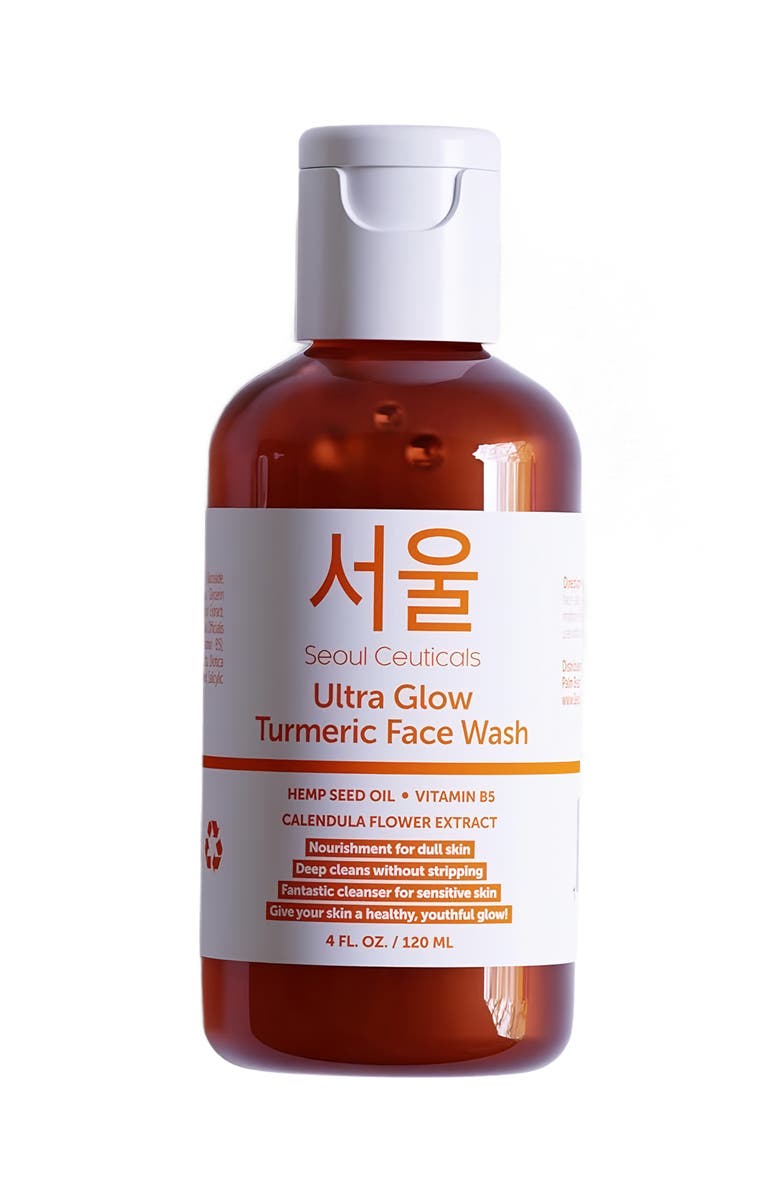 Seoul Ceuticals Ultra Glow Korean Turmeric Face Wash, Main, color, Clear