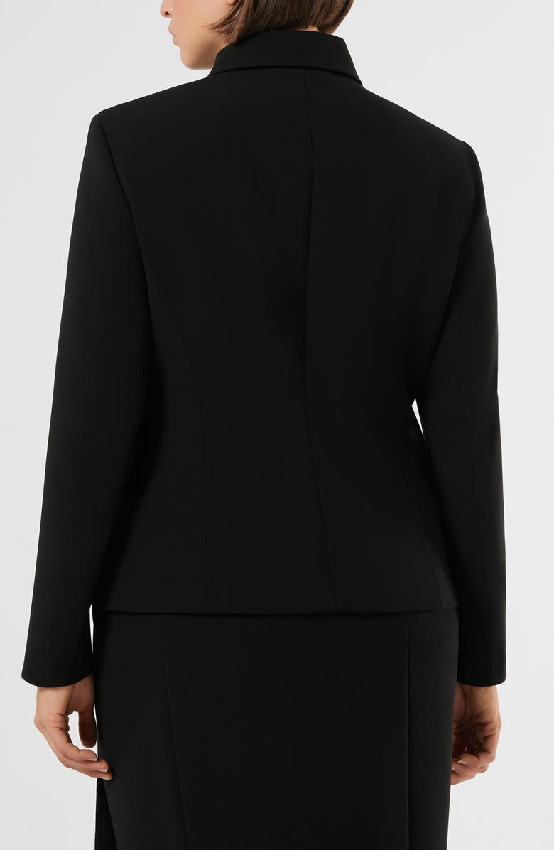 Marina Rinaldi Pocket Detail Cady Jacket, Alternate, color, Black