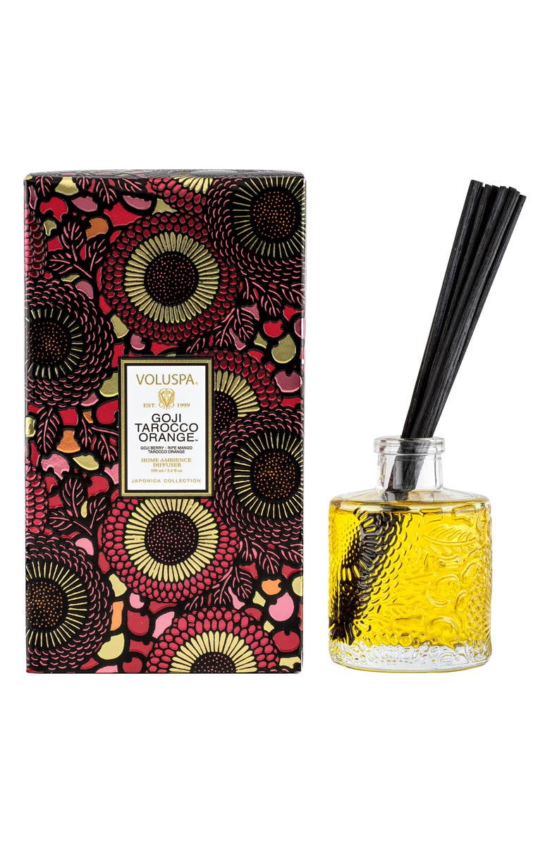 Voluspa Goji Tarocco Orange Reed Diffuser, Main, color, Goji Tarocco Orange