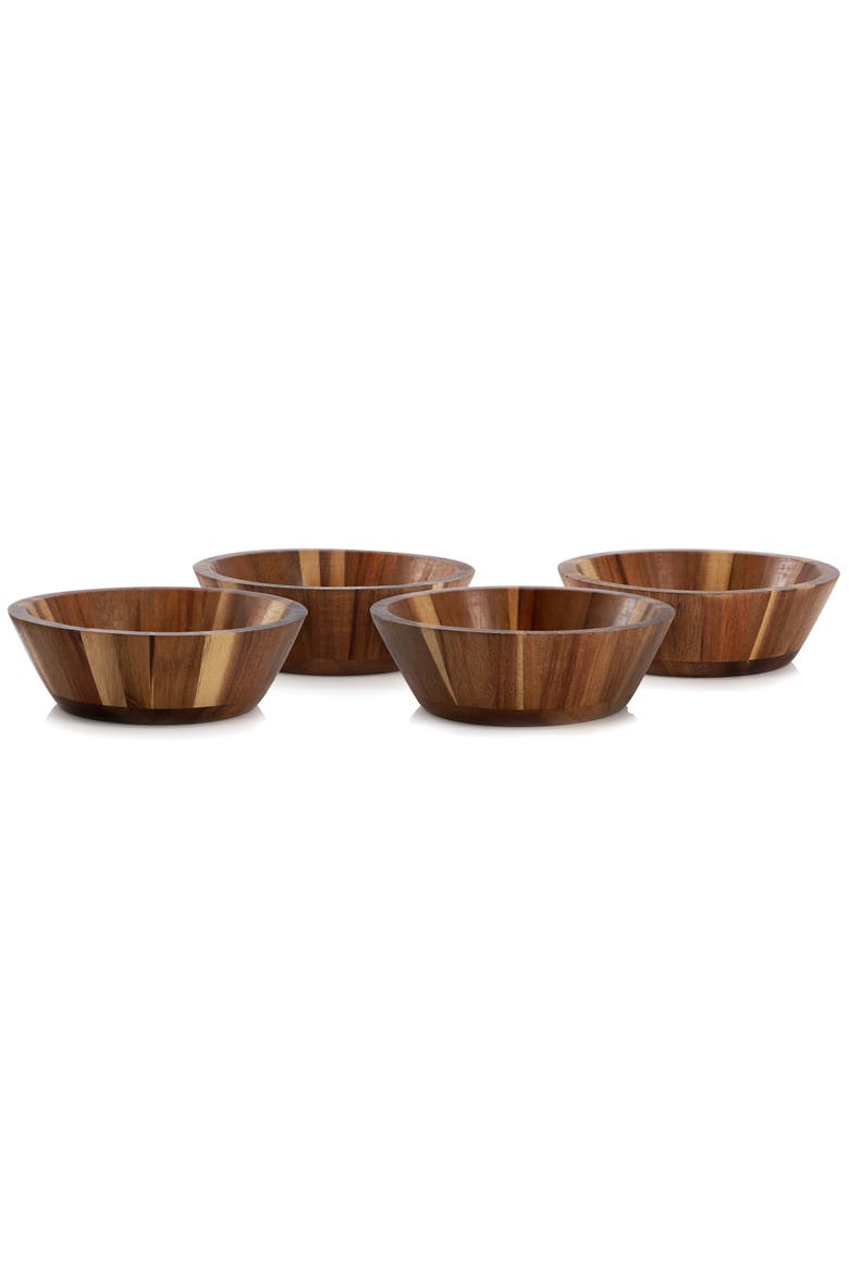Acacia Wood Salad Bowl Set, Alternate, color, Acacia
