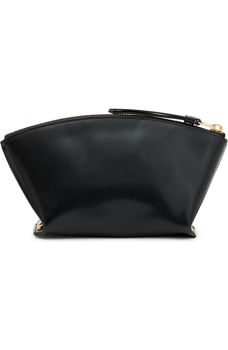 AllSaints Anais Stud Leather Clutch, Alternate, color,