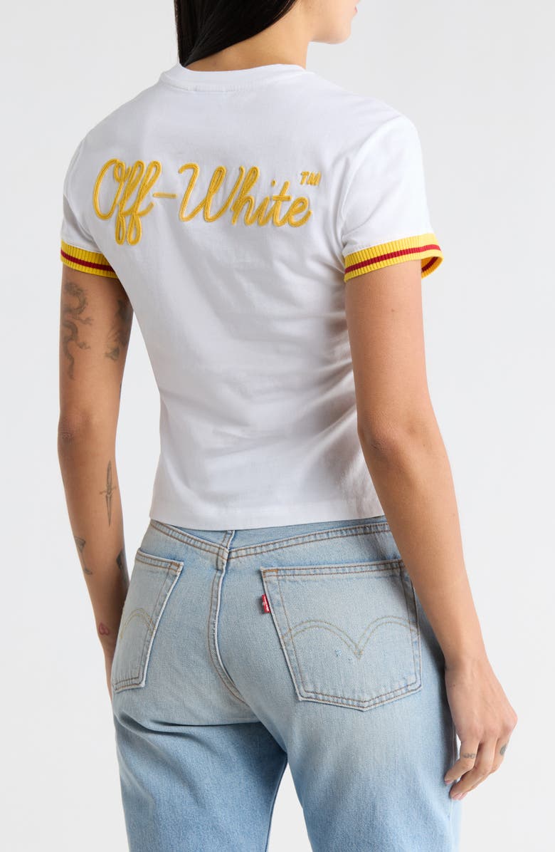 Off-White College Fitted T-Shirt, Alternate, color,