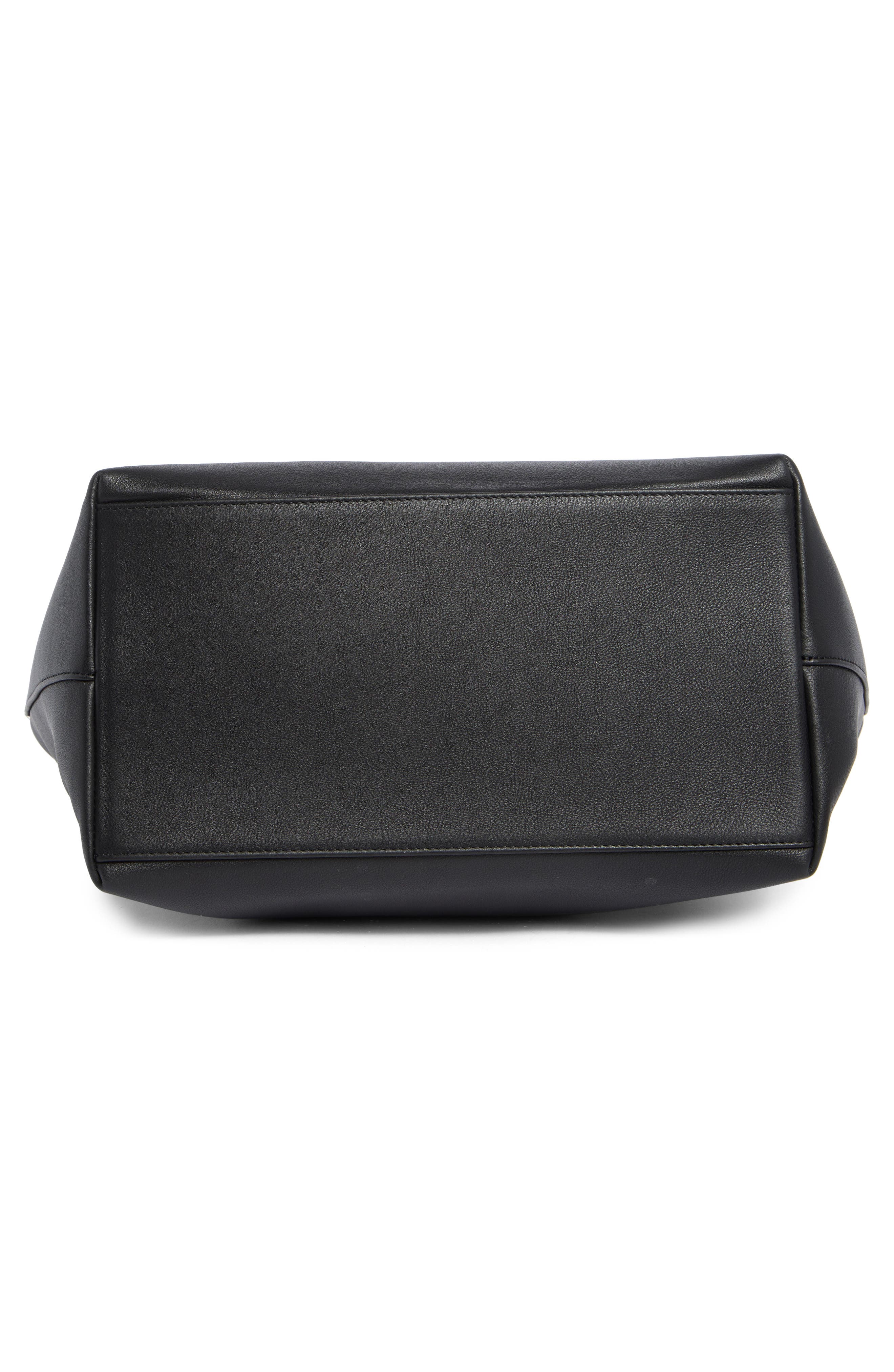 LIFFNER Sprout Midi Calfskin Tote, Alternate, color, Black