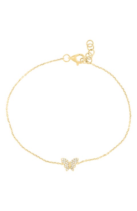 Pavé Diamond Butterfly Bracelet