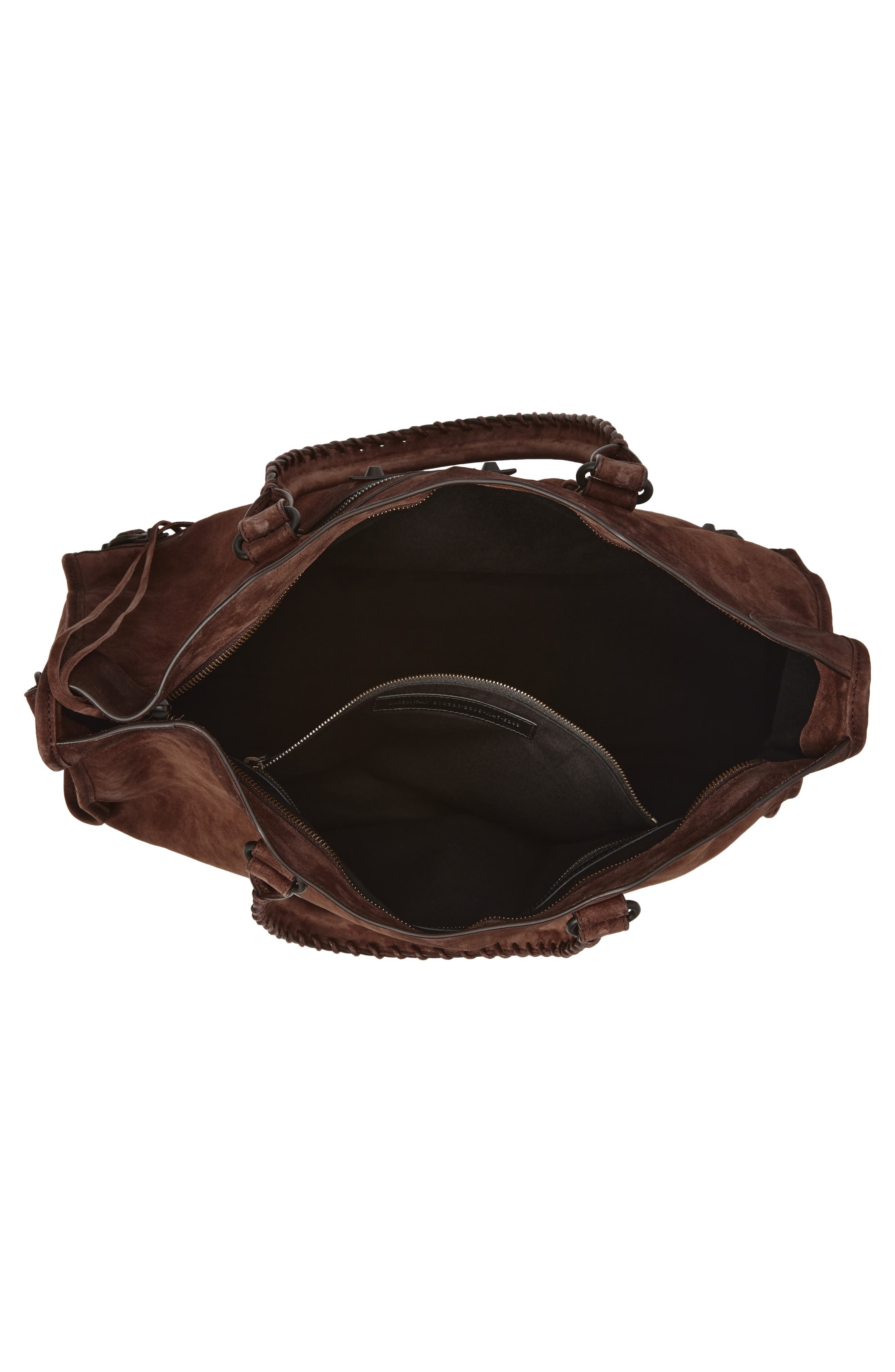 Balenciaga Large Le City Suede Satchel, Alternate, color, 