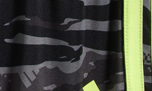 Adidas Originals Adidas Kids' Camo Print T-shirt & Shorts Set In Pulse Lime